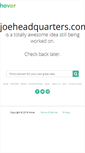 Mobile Screenshot of joeheadquarters.com