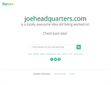 Tablet Screenshot of joeheadquarters.com